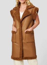 BLANK NYC Touch and Go Vest Vegan Leather NWT in Size Small