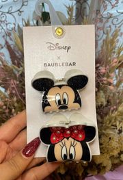 NEW WITH TAG Disney x  Mickey & Minnie Mouse rhinestone claw clips