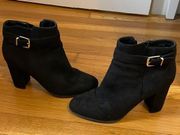 Forever 21 black booties. Rarely worn.