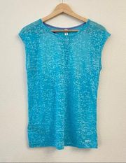 Lorna Jane Cut-Out Open Back Active Sleeveless Tee Size M