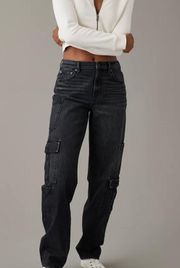 ae black cargo jeans