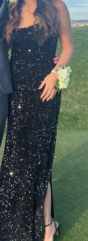 Black Sparkly Prom Dress