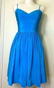 Amanda Uprichard Silk Blue Dress