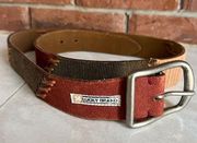 Lucky Brand Leather Patchwork Belt 36”Length