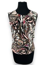 Emilio Pucci Silk Sleeveless Blouse Womens 4