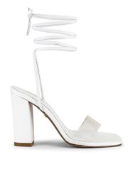 Katya Strappy Tie Heel in White