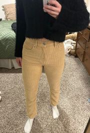 Denim Forum Corduroy Tan Pants   