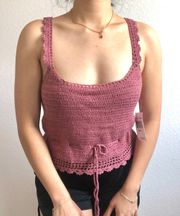 Crochet Knit Top