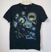 Batman DC Van Gogh Starry Night Graphic T Shirt