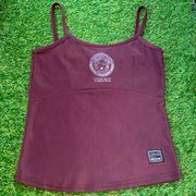 Vintage 90s Y2K Era Versace Tankini Swim Or Gym Tank Top Brown XS/Small Woman’s