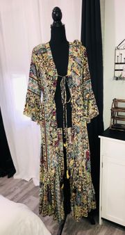 One Clothing Kimono Floral Wrap Dress 