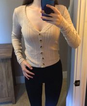 V Neck Sweater Top