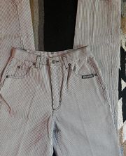 Vintage Roughrider Western Bareback Jeans Pinstripes