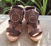 Nyellie Platform Strappy sandals heels high 7.5