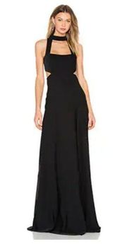 JILL by Jill Stuart Choker Cutout Maxi Dress