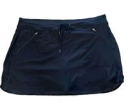 Tek Gear Black Athletic Skort  On the Go Multipurpose Skirt