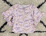 Lauren Conrad Pink Floral Top