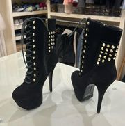 Dollhouse NWOT size 7 Frisky platform boots. Excellent condition, never worn.