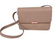 Ted Baker London Jiliann Leather Crossbody Shoulder Bag in Beige Blush