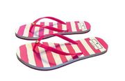 Kate Spade  Nassau Pink Shiny Rubber Flip Flops NEW Size 6