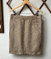 Woven Tapestry Pencil Skirt size 8 Medium