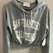 French Pastry San Francisco CA Hooded Crop Top