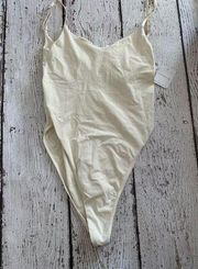 Intimately Ivory Strapless Bodysuit Size XS/S Shelf Bra