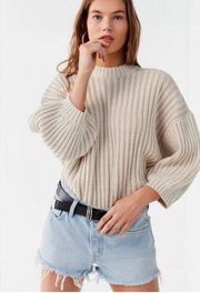 Urban outfitters Lou mock neck oversized sweater size medium drop sleeves