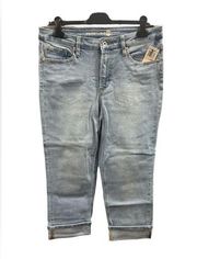 Max Studio Indigo High Rise Skinny Crop Blue Jeans Size 14W NWT