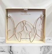 NIB House of Harlow 1960 Butterfly Dangle Earring GoldTone Boho Threader Closure