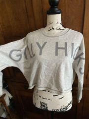 Holly hicks by Hollister sweatshirt crop style grey  size woman’s s