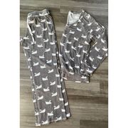 PJ Salvage Gray Swan Pajamas Set Size M Soft