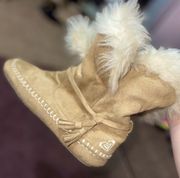 Roxy faux fur slippers boots