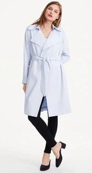 Elila Powder Juniper Blue Trench Coat S