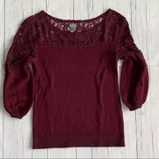 Soho Burgandy Sweater Sz XS