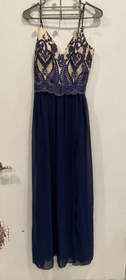 Formal Navy Blue Dress