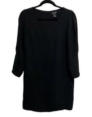 Nicole Miller black long sleeve mini dress women's size 6