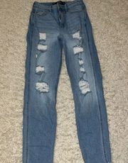 Hollister High rise mom jeans size 0r