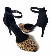 Apt. 9 Leopard Print Faux Suede 4” Heels Size 7 1/2 NWOT