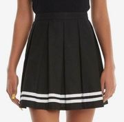 Hot topic Goth Black Pleated Cheer Skirt size S schoolgirl