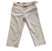 Charter Club Classic Fit Sand Shade Capri Pants Sz 12 NWT