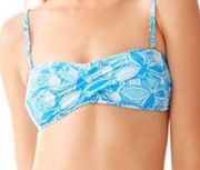 Blue What A Racket Bikini Top