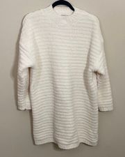 Cream Chenille Sweater Dress