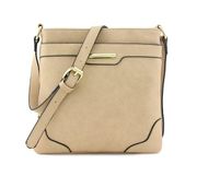 Wilson’s Leather Beige Tan Crossbody Bag Rectangle