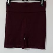 Aura Burgundy Seamless Shorts Size Medium / large