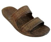 Pali Hawaii Original Jandal Sandal Brown. Size 9