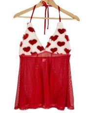 Dolls Kill J. Valentine Heart Halter Top Size S/M