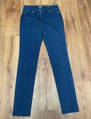 J. McLaughlin Medium Wash Solid Blue Skinny Jeans Womens Size 00 Denim XS