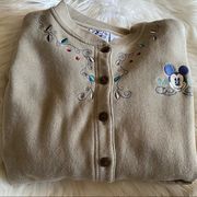 Disney VINTAGE  90s Y2K MICKEY & CO cropped embroidered Crewneck Grandma Grandpa