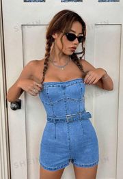 Denim Romper